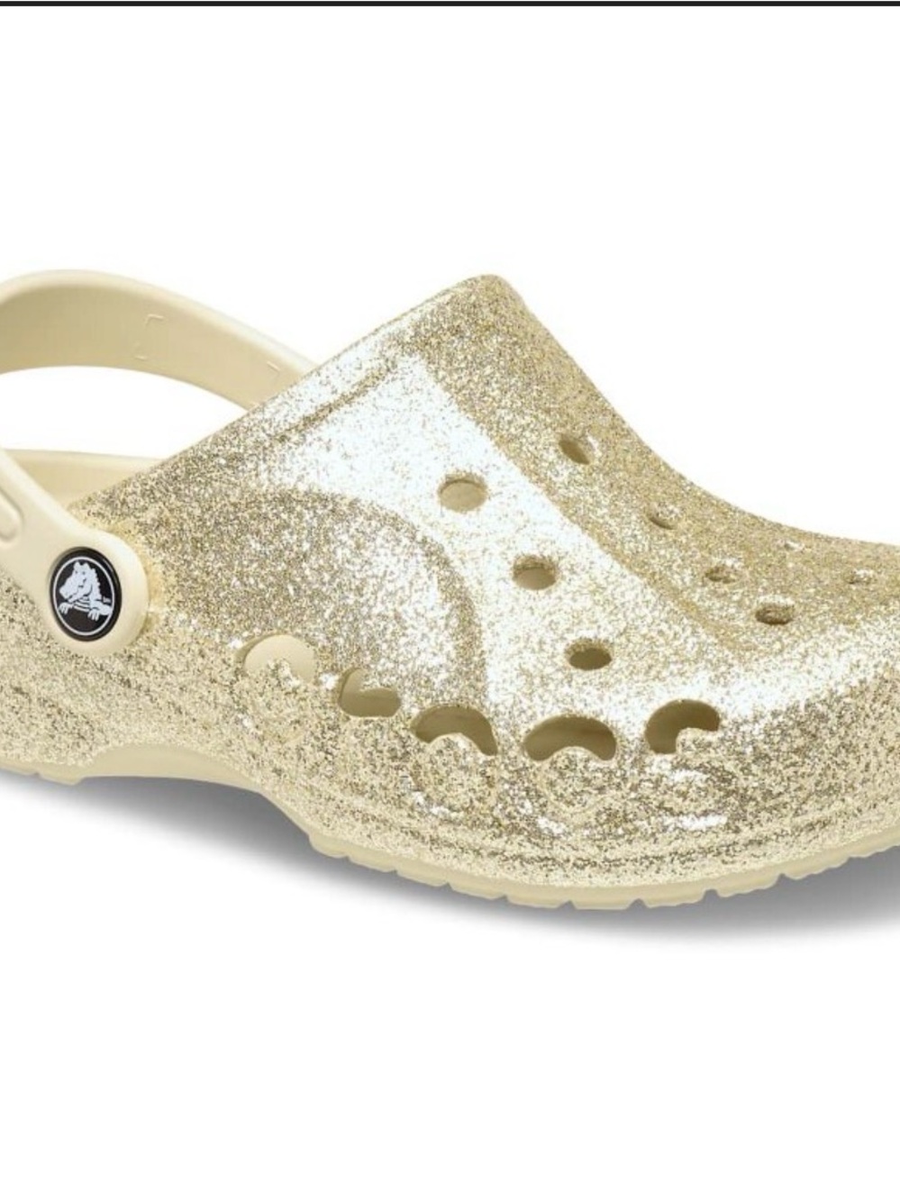 CROCS Kids' Glitter Classic Clog in Gold
